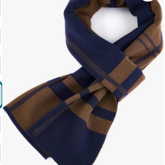 RIONA Men's Winter Cashmere Feel Australian Wool Soft Warm Knitted Scarf - Picture 3 of 8